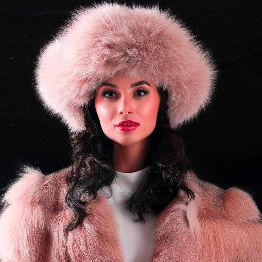 Fox Raccoon Fur Hat - Picture 5 of 5